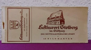 10 AK/AK LIBRETTO STAZIONE TERMALE STOLLBERG/RESINA - La città medievale anni 30/40 - Foto 1 di 9