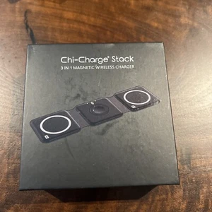 Chi-charge Stack Magnetic Wireless Charger Black - Zdjęcie 1 z 2