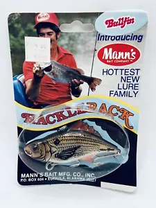 NOS Manns Hackle-Back Bullfin Mudfish Fishing Freshwater USA Lure Bait Company - Picture 1 of 7