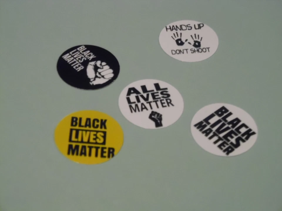 Tapa de botella precortada de una pulgada negra Lives Matter envío gratuito Foto 1 de 1