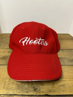 Hooters Women’s Hat, Lubbock Tx, Red w/ White Cursive, OSFM, Closed Location - Image 1 of 4