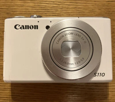 Canon PowerShot S110 12.1MP Digital Camera White made in Japan Good - Image 1 of 2