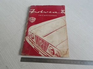 MANUALE USO MANUTENZIONE ORIGINALE LANCIA FULVIA 2C 1966 - Foto 1 di 12