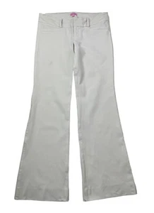 Lilly Pulitzer Jet Set Womens Size 10 Ivory Trouser Pants (33" W x 32.5" Inseam) - Picture 1 of 24