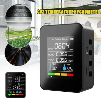 OHNE MARKENBEZEICHNUNG Misuratore CO2 3IN1 Rilevatore Qualità Aria Temperatura Umidità Misuratore Tester Aria
