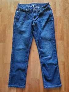 Jeans donna JLO JENNIFER LOPEZ blu denim Capri 25" cuciture interne 4 o 27 nuovi - Foto 1 di 6