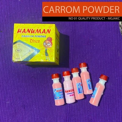 06Pc Carrom Powder Dancing Disco Powder Carom Board Coin  Karrom India Game - Image 1 of 4