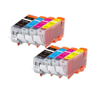 Replacement Ink Cartridges for PGI-5BK CLI-8 Canon iP3300 iP3500 MP510 MX700 - Image 1 of 4