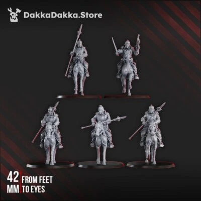 Set of 5 2nd Death Division Cavalry- DakkaDakka Store/Sci-fi/Table top Miniature