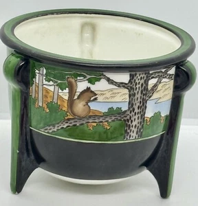 Vintage Nippon Planter - Hand Painted Squirrel - Picture 1 of 8