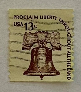 USA USA USA Briefmarke Freiheitsglocke 13 Cent storniert - Bild 1 von 1