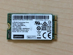 Lot of 5: Lenovo 32GB SATA 6Gb/s M.2 2242 SSD CV1-SB32 00PH281 SSS7A06730 100% - Picture 1 of 1