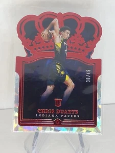 CHRIS DUARTE 2021-22 Panini Crown Royale Red Crystal /49 SP RC Ind Pacers Rookie - Bild 1 von 3