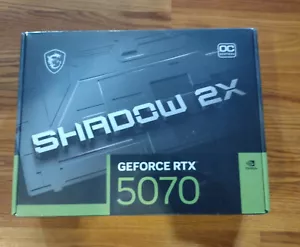 MSI NVIDIA GeForce RTX 5070 SHADOW 2X Overclocked Triple Fan 12GB GDDR7 ✅SEALED - Picture 1 of 2