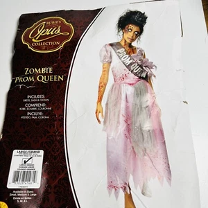 Disfraz Zombie Baile de graduación Reina Cadáver Viviente Halloween Damas (Talla Grande) - Imagen 1 de 10