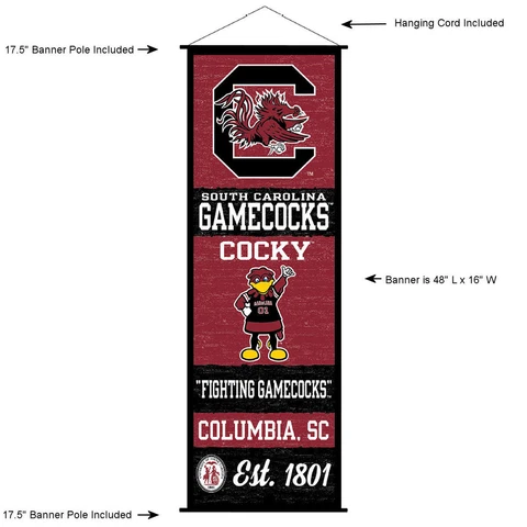 University of South Carolina Gamecocks Room Banner Poster Art Canvas Cover