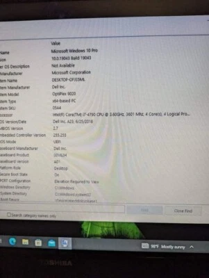 windows 10 compact computer desktop pc i7 (with monitor, keyboard, mouse, etc) - Image 1 of 4