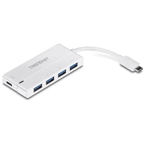 TRENDnet TUC-H4E2 USB-C to 4-Port USB 3.0 Hub With Power Delivery - Picture 1 of 5