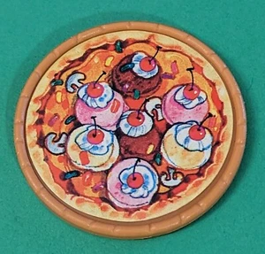 Vtg 1989 Teenage Mutant Ninja Turtles Ice Cream Pizza Thrower Disc - 80s TMNT - Picture 1 of 4