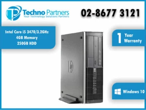 Hewlett Packard Compaq 8300 Elite i5 3470 3.2GHz Win 10 Pro SFF Desktop Warranty - Picture 1 of 3