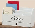 Briefstnder Lemgo Postablage Briefhalter Ablage Wei 30 x 11 x 18 cm