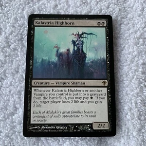 Kalastria Highborn ~ Worldwake ~ UNPLAYED NM/MT ~ Rare Black MtG Magic - Picture 1 of 5