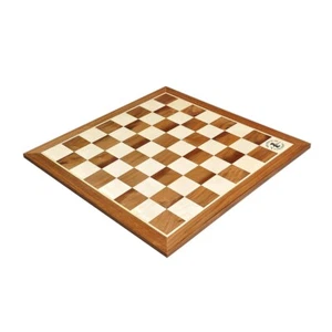 Walnut & Maple Wooden Chess Board - 2.5" With Logo - Picture 1 of 2