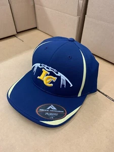 Pacific Headwear LC Football FlexFit L/XL Fitted Hat Navy Blue Cap  - Picture 1 of 2