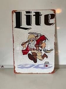 San Francisco 49ers - Miller Lite - Aluminum / Tin Sign - NFL National Football - Picture 1 of 4