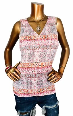 Blusa Violeta + Claire M Top Ligera Sin Mangas Verano Informal Corte en V Bajo Suave Foto 1 de 4