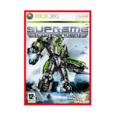 Supreme Commander Microsoft Xbox 360 PAL Real-time Strategy Bi-pedal Mech Game - Image 1 of 4