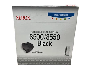 XEROX 108R00672 SOLID INK ORIGINALE NERO PHASER 8500/8550 MFP 6 COLORSTIX - Imagen 1 de 1