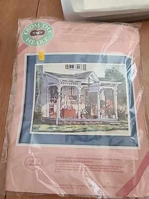 Vintage 1987 From the Heart Crewel Embroidery Kit #51019 Bass River Antiques - Image 1 of 4