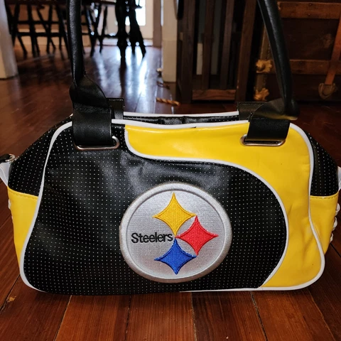 NFL Pittsburgh Steelers Purse bag tote football MVF by littlearth black gold Cover