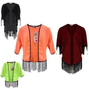 Kids Girls Kimono Cardigan Long Sleeves Stylish Trendy Fashion Top Age 7-13 Year - Picture 1 of 5