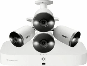 Lorex 4K NVR Security System w/ 4 Smart Deterrence Cameras w/ Motion Detection  - Picture 1 of 11
