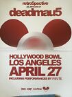 Affiche Deadmau5 Hollywood Bowl Los Angeles 2024 danse EDM rétro5pective.