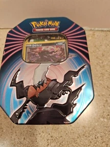 Pokemon Darkrai Knockout Tin /Tin Is Opened 3- Packs Of Cards Sealed - Picture 1 of 7