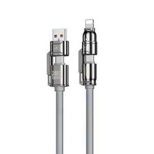 4-in-1 Kirsite USB C Cable 240W Super Fast Charging Data Cord For iPhone Samsung - Picture 1 of 12