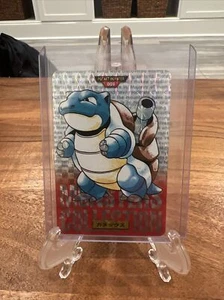 1996 Pokemon Carddass Blastoise No.009 Holo Prism Red Japanese 🔥🔥Rare🔥 - Picture 1 of 6