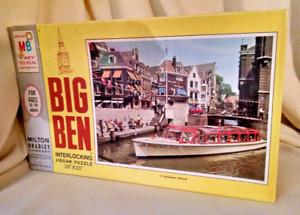 AMSTERDAM HOLLAND PUZZLE NOS BIG BEN 1000 PC MILTON BRADLEY 1968 #4962 #5 USA.