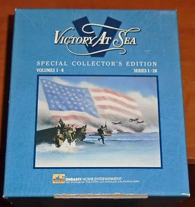 6 VHS TAPES - VICTORY AT SEA - BOX SET EPISODES 1-26 - GREAT HISTORY!! - Picture 1 of 1