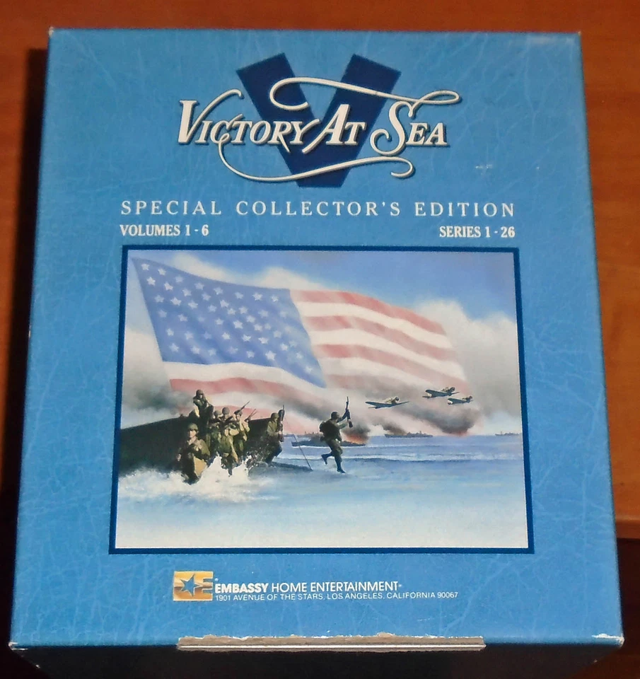 6 VHS TAPES - VICTORY AT SEA - BOX SET EPISODES 1-26 - GREAT HISTORY!! - Image 1 of 1