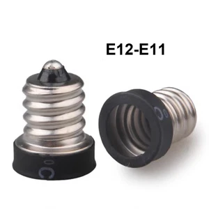 New E12 To E11 Socket LED Light Bulb Lamp Candelabra Base Adapter Converter Lot - Picture 1 of 9