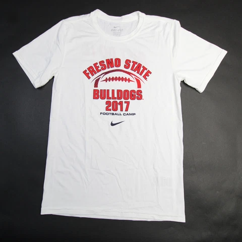Fresno State Bulldogs Nike Dri-Fit Short Sleeve Shirt Men's White New Cover