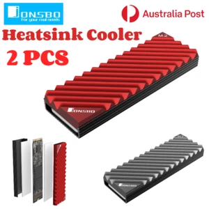 2X JONSBO M.2 SSD NVMe Heatsink Cooler Radiator Pad Aluminum PCIE 2280 Hard Disk - Picture 1 of 12