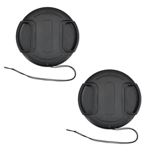 2 STCK. 105 mm vorne zum Einrasten Objektivkappe mit Kabel für Canon Nikon Sony Olympus Kameras - Bild 1 von 7