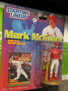 MARK McGWIRE~1998 HR RECORD BREAKER 1999 STARTING LINEUP SLU FIGURE,POSTER&CARD - Picture 1 of 1