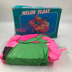Inflatable Water melon Fruit Pool Float Large Vintage 2 Person North Arkansas - Picture 1 of 8