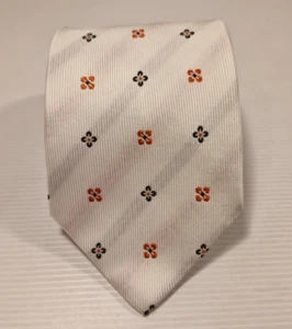 Maestro - White Polyester Necktie Business Formal Tie - Picture 1 of 5